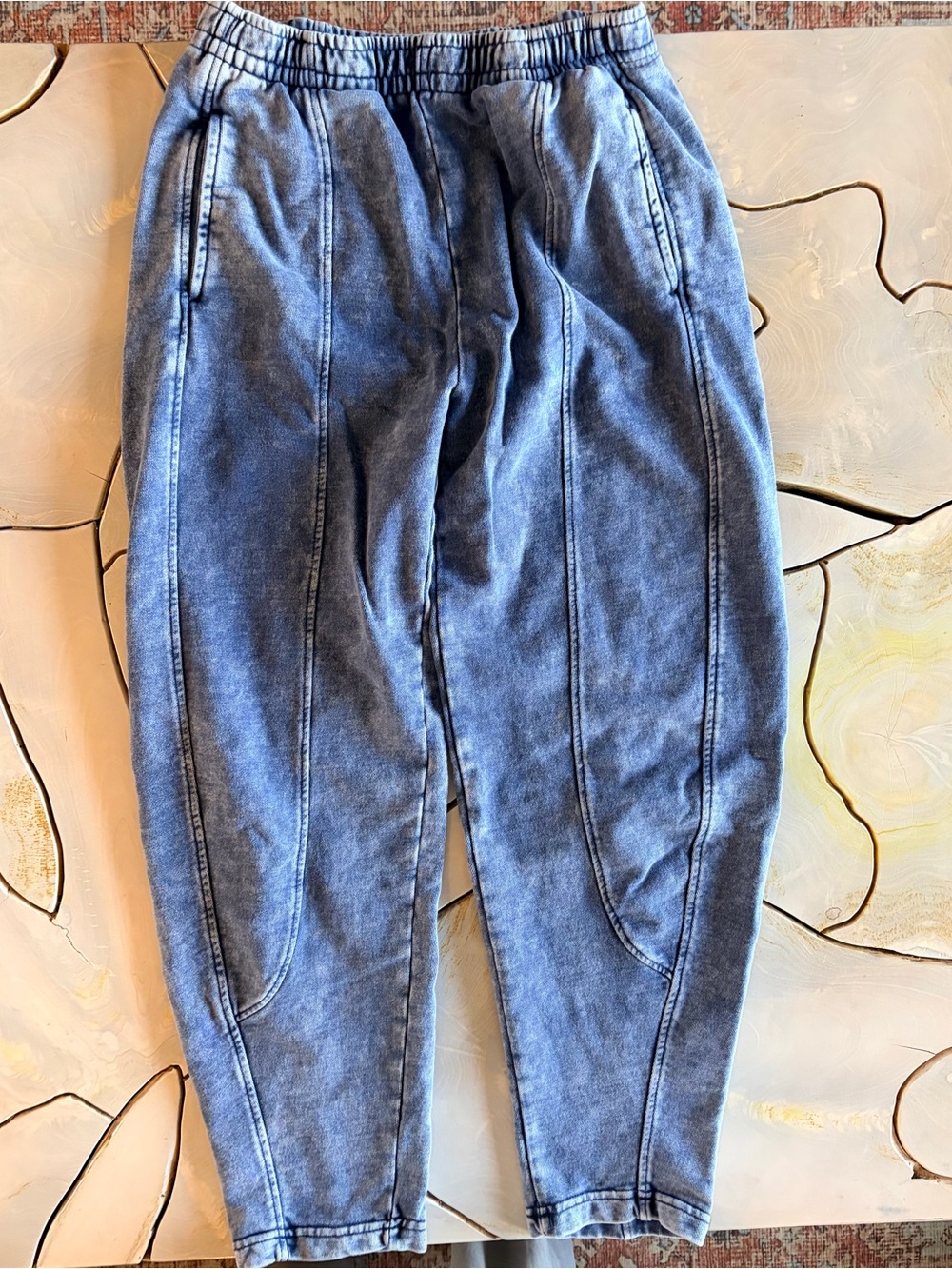 Women's Zara Blue Washed Joggers